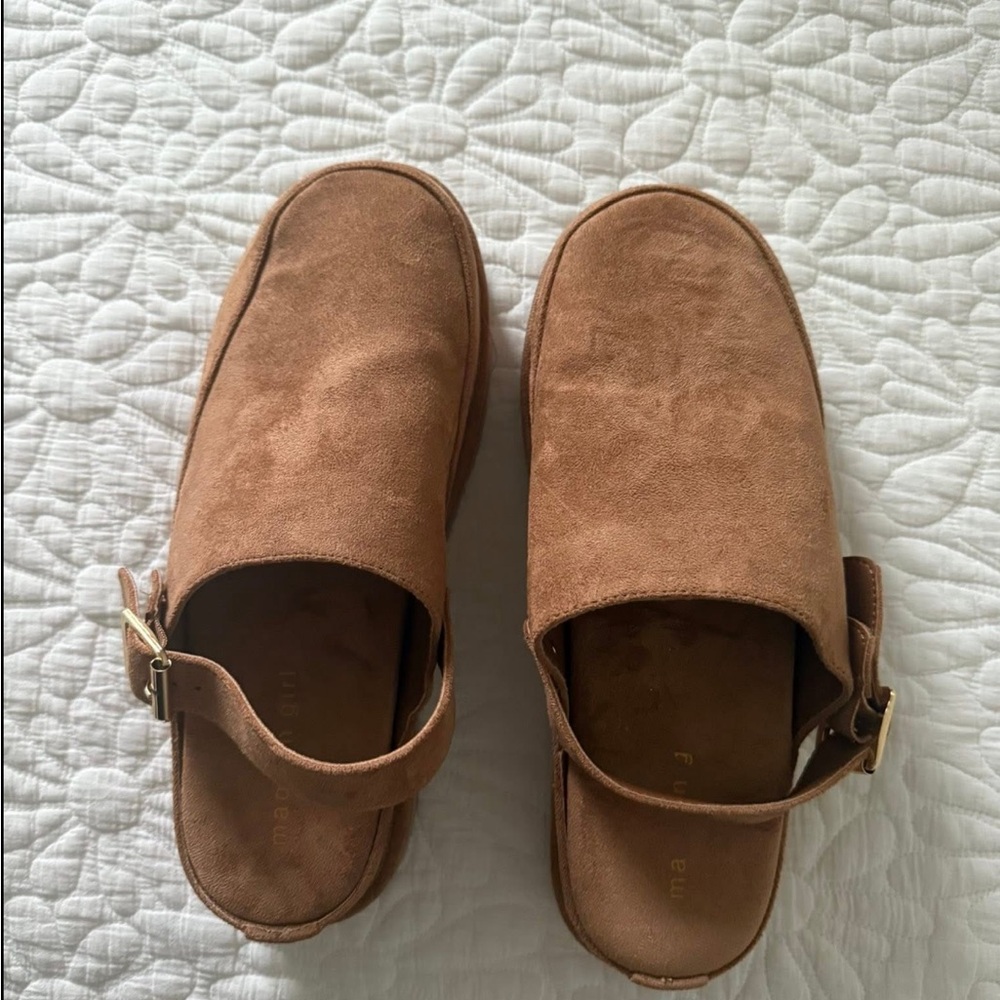 Madden Girl Tan Mules